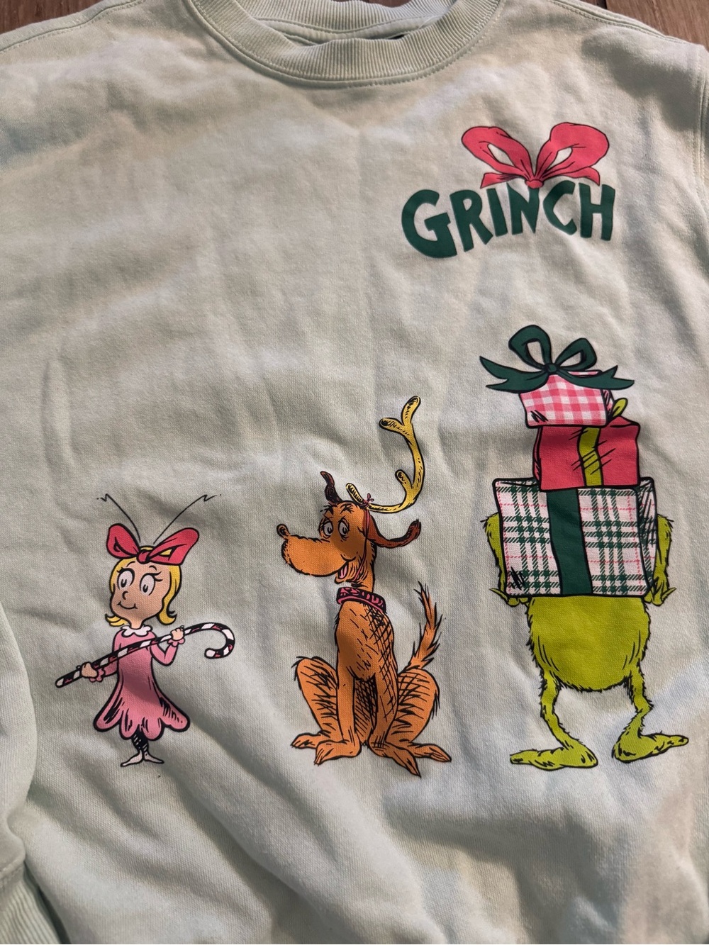 The Grinch Graphic Crewneck Sweatshirt - Light Mint - Picture 2 of 3